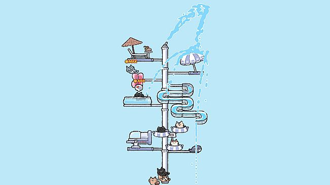 Desktop Cozy Cat Tree - Water Park