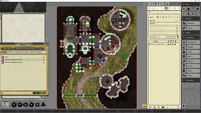 Fantasy Grounds - Pathfinder RPG - Pathfinder Flip-Mat: The Fall of Plaguestone