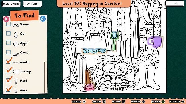 INK ENIGMA: Coloring Hidden Objects