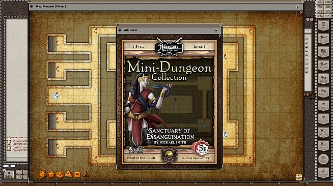 Fantasy Grounds - Mini-Dungeon #026: Sanctuary of Exsanguination (5E)
