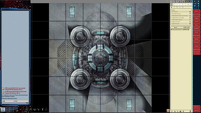 Fantasy Grounds - Starfinder Flip-Tiles - Space Station Starter Set