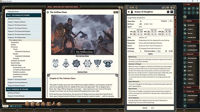 Fantasy Grounds - Grim Hollow: Campaign Guide