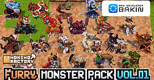RPG Developer Bakin Mokemo Factory Furry Monster Pack Vol.01