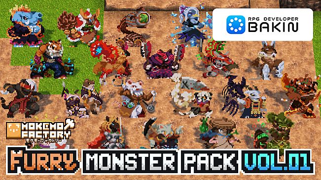 RPG Developer Bakin Mokemo Factory Furry Monster Pack Vol.01