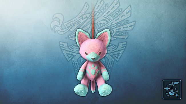 Monster Hunter World: Iceborne - Pendant: Pink Felyne Teddy