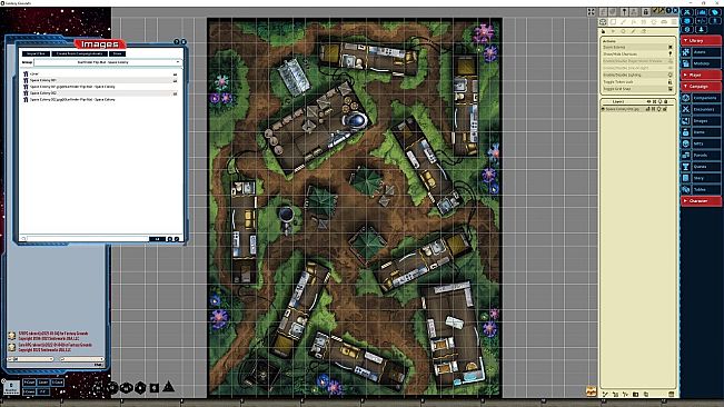 Fantasy Grounds - Starfinder RPG - FlipMat - Space Colony