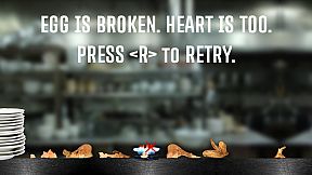 egg is broken. heart is too.