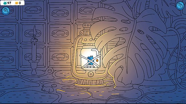 Hidden Capybaras with Orange in the Whimsical Library