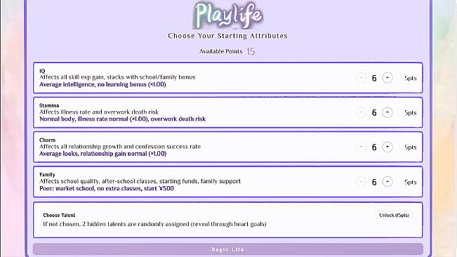PlayLife: Life Deck Simulator