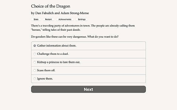 Choice of the Dragon
