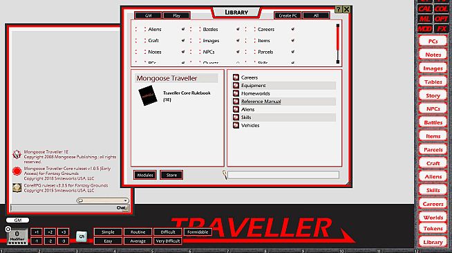 Fantasy Grounds - Traveller Mongoose 1E Ruleset (Traveller 1E Mongoose)