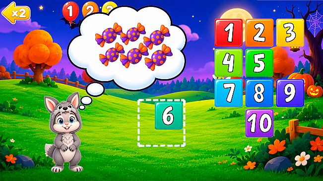 123 Halloween Early Learning Games for Kids, Toddlers, Babies 1+