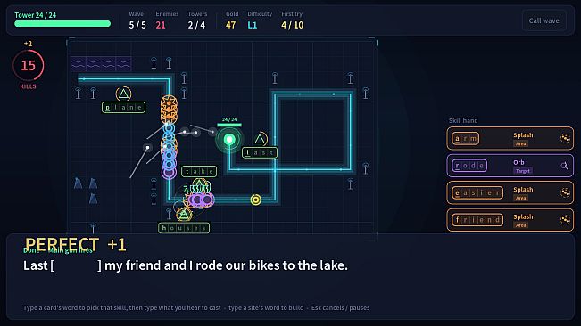 Listening Post: Typing Tower Defense