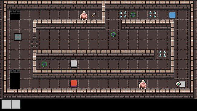 Puzzling Robot in the Dungeon