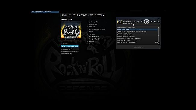 Rock 'N' Roll Defense: Soundtrack