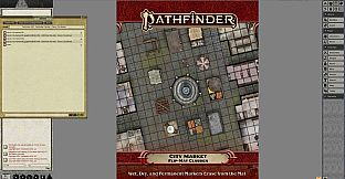 Fantasy Grounds - Pathfinder RPG - Pathfinder Flip-Mat - Classic City Market