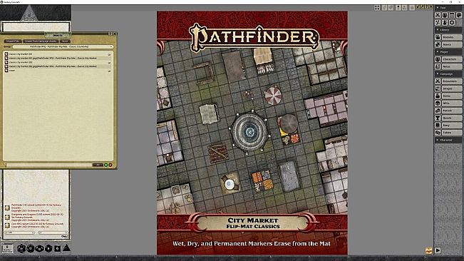 Fantasy Grounds - Pathfinder RPG - Pathfinder Flip-Mat - Classic City Market