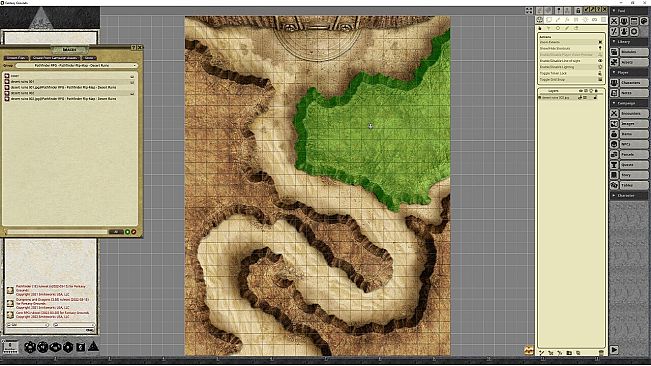 Fantasy Grounds - Pathfinder RPG - Pathfinder Flip-Mat - Desert Ruins