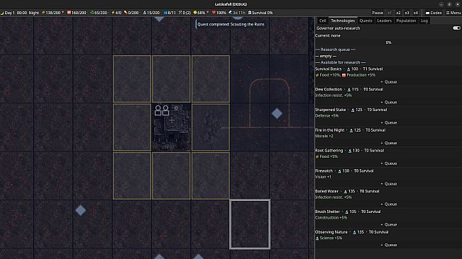 Latticefall: Zombie setting
