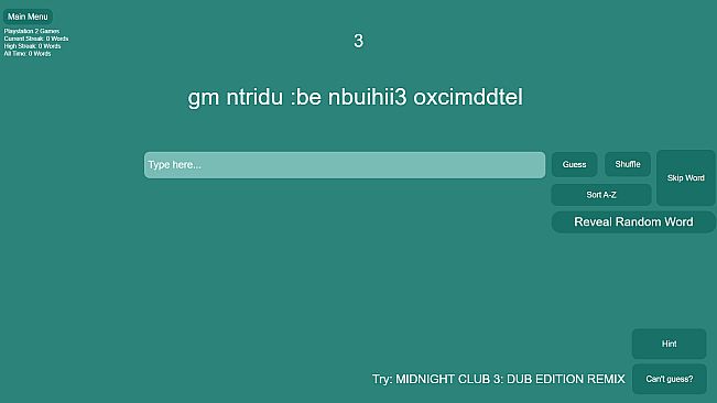 Shuffled Words
