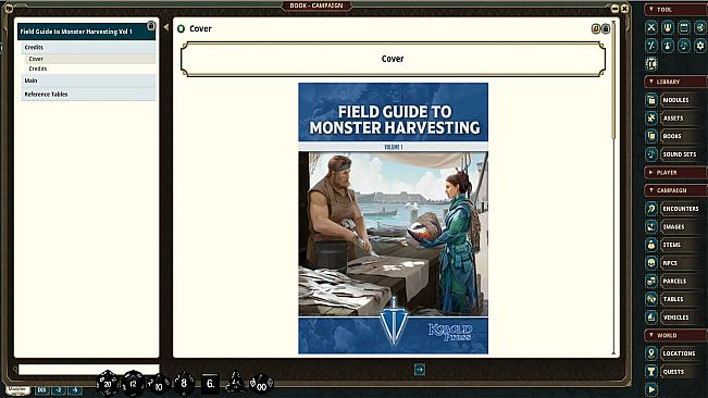 Fantasy Grounds - Field Guide to Monster Harvesting, Vol. 1
