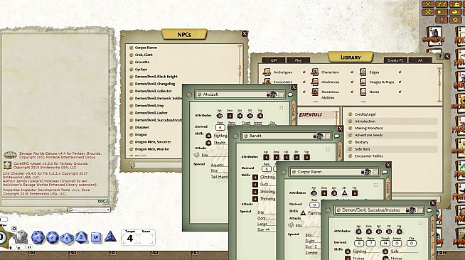 Fantasy Grounds - Fantasy Bestiary Toolkit (Savage Worlds)