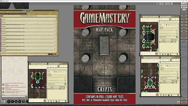 Fantasy Grounds - Pathfinder RPG - GameMastery Map Pack: Crypts