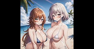 Senpai Puzzle: Waifu Summer - Yuri Waifus