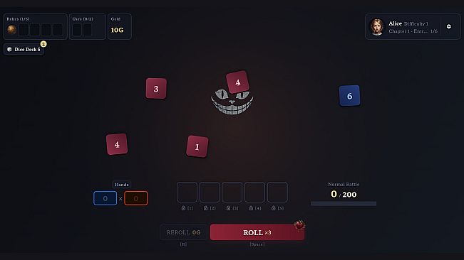 Dice in Wonderland