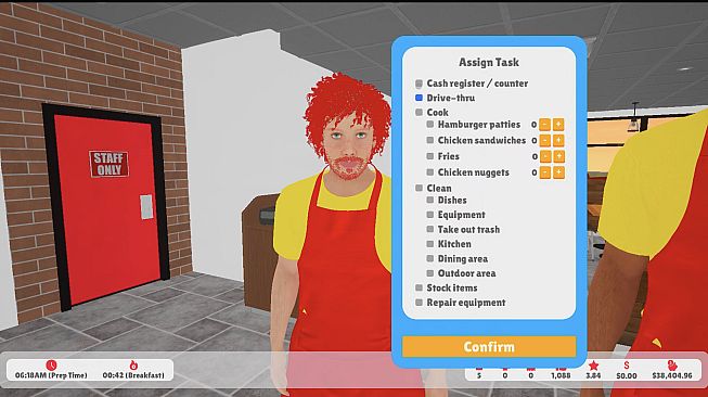 Burger Flipper: A Fast Food Restaurant Simulator