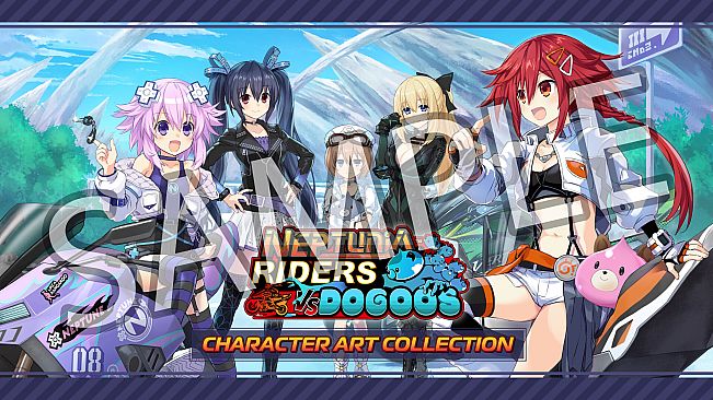 Neptunia Riders VS Dogoos Digital Art Book + Wallpaper