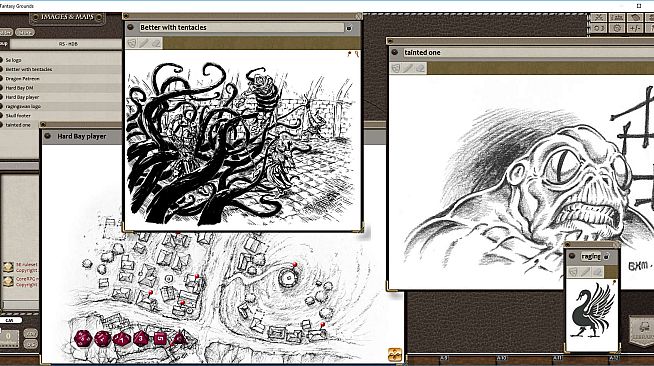 Fantasy Grounds - Village Backdrop: Hard Bay (5E)