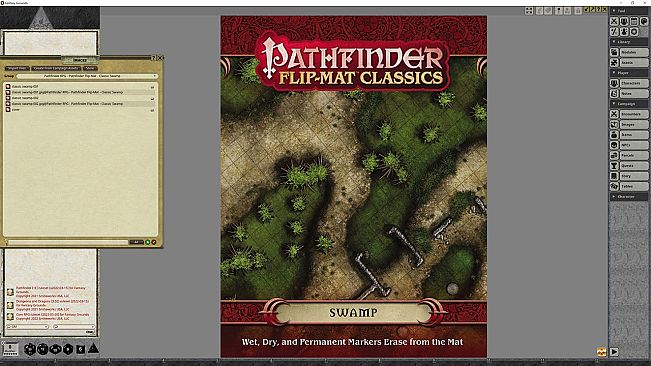 Fantasy Grounds - Pathfinder RPG - Pathfinder Flip-Map - Classic Swamp