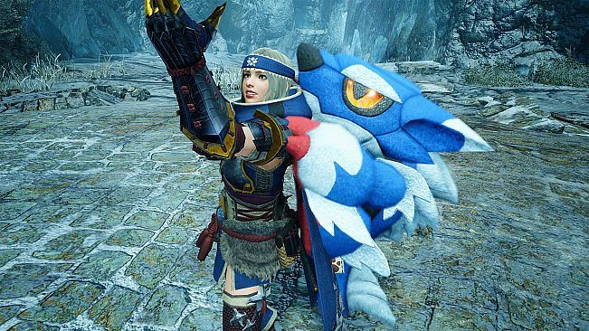 Monster Hunter Rise - "Stuffed Lunagaron" Hunter layered weapon (Switch Axe)