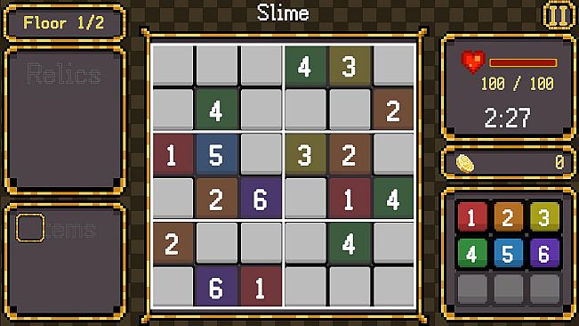 SudoCrawler : Sudoku + Roguelike