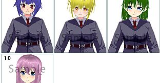 RPG Maker 3D Character Converter - Gee-kun-soft character 07 military uniform 2