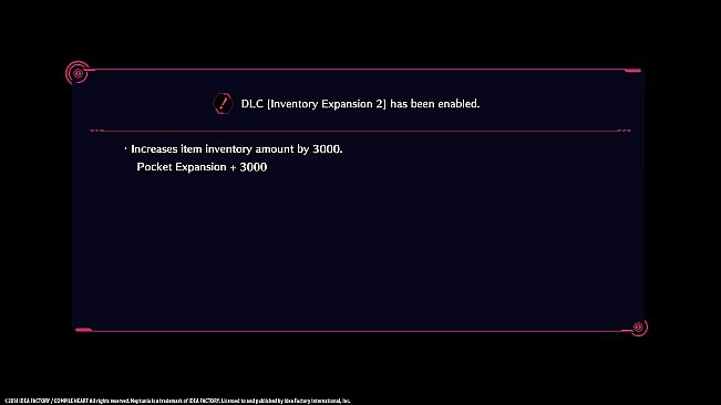 Megadimension Neptunia VIIR - Inventory Expansion 2
