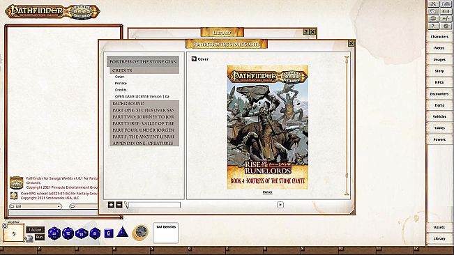 Fantasy Grounds - Pathfinder(R) for Savage Worlds: Rise of the Runelords! Book 4 - Fortress of the Stone Giants
