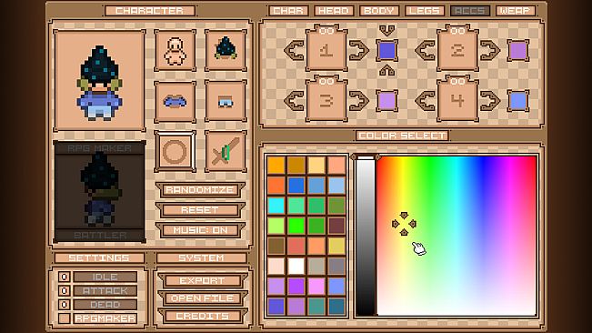 Retro Character Creator Tool