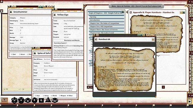 Fantasy Grounds - Aegis of Empires 6: Knight Fall in Old Curgantium