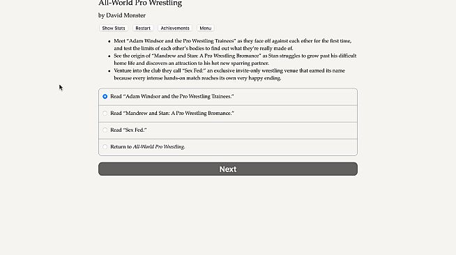 All World Pro Wrestling - Bonus Stories