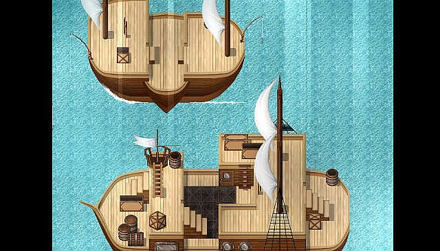RPG Maker MZ - KR High Seas Ship Tileset Kit
