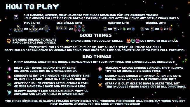 Gimmick in the Chaos Dimension