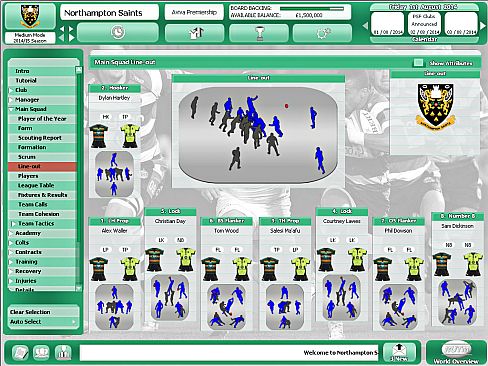 Rugby Union Team Manager 2015