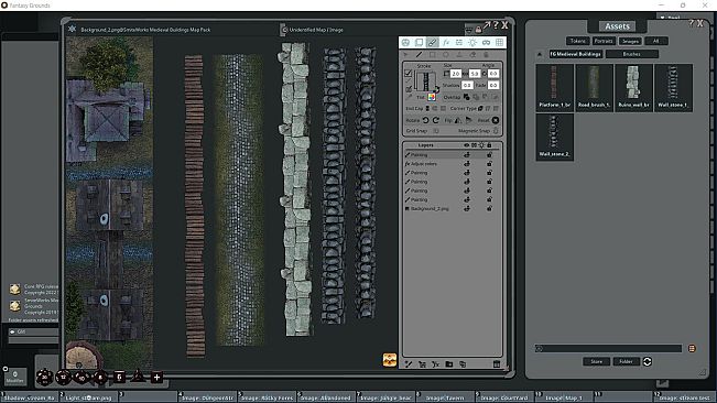 Fantasy Grounds - FG Medieval Buildings Map Pack