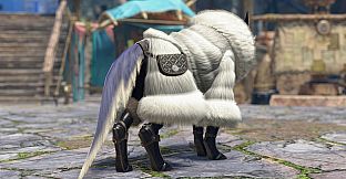 Monster Hunter Rise - "Canyne Fluffy Fur" Palamute layered armor set