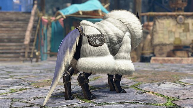 Monster Hunter Rise - "Canyne Fluffy Fur" Palamute layered armor set