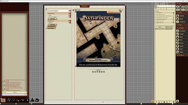 Fantasy Grounds - Pathfinder RPG - Pathfinder Flip-Mat - Enormous Dungeon