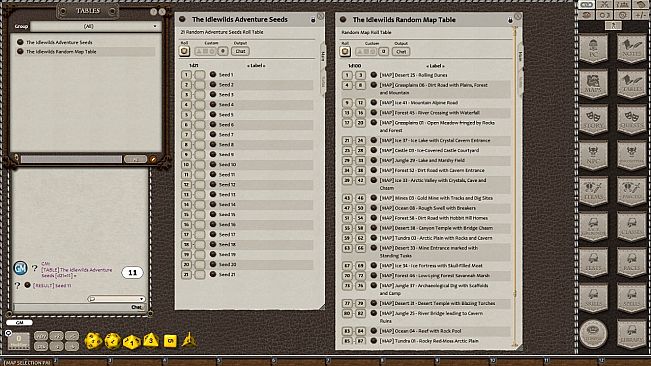 Fantasy Grounds - Meander's Map Pack: Idlewilds (Map Pack)