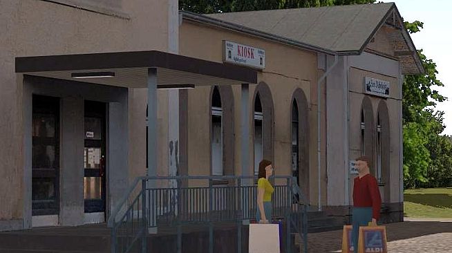 Modellset 1 - Bahnhof, Häuser, Scheunen